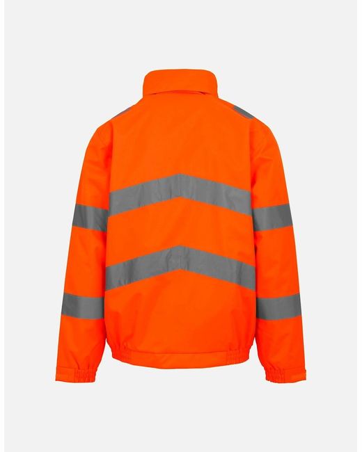 Regatta Orange Professional Pro Contract Dover Hi-Vis Jacket for men