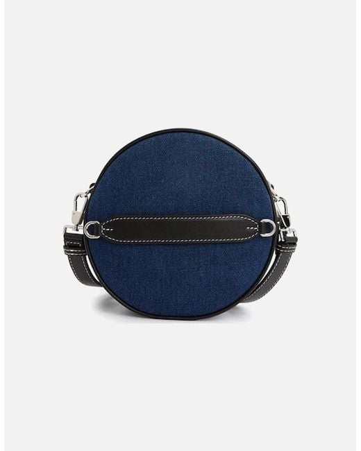 Burberry Blue Mini Louise Round Denim Crossbody Bag