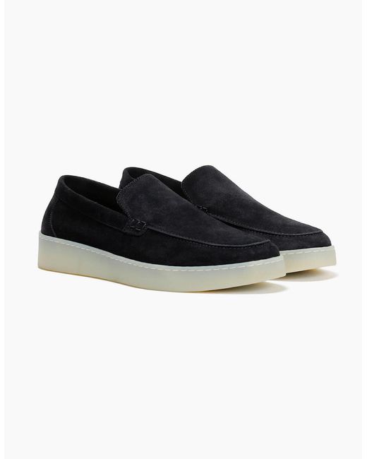 Hudson Black Hawkins Suede Loafer for men