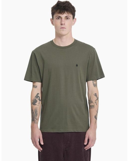 Volcom Green Stone Blanks Short Sleeve T-Shirt for men