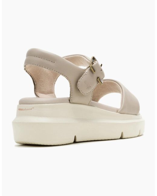Hush Puppies White Uplift Quarter Strap Sandals