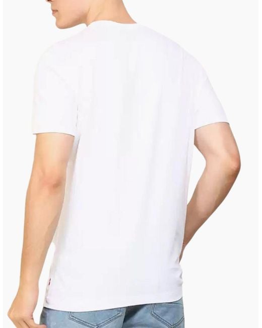 Levi's White Levi's 52655 T Shirt Crew Neck Casual Tee Summer Cotton Tops Levi Top for men