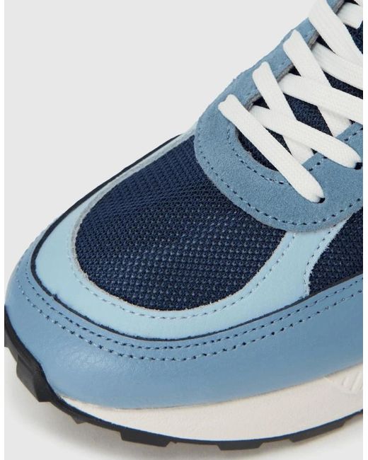 DIESEL Blue Tame Laced Up Racer Trainers for men