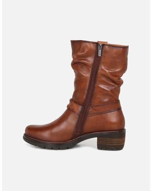 Pikolinos Brown Sonar Calf Length Boots