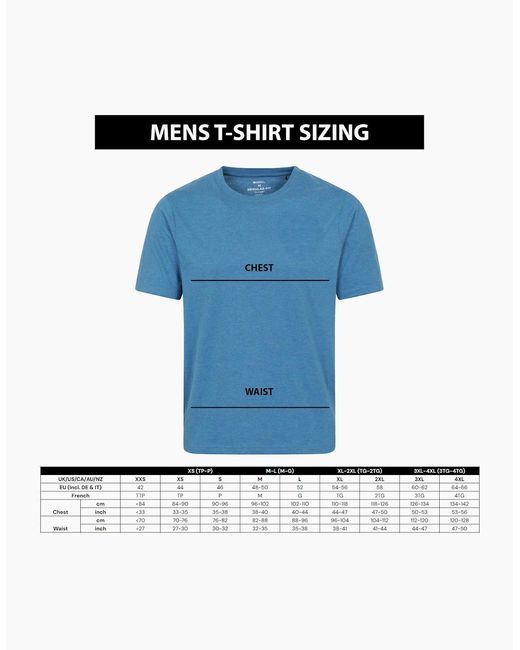 Mountain Warehouse Blue Surfer Organic T-Shirt for men