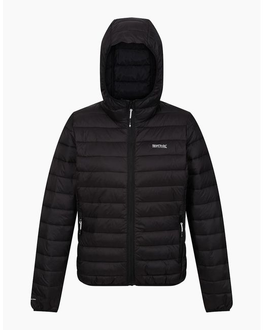 Regatta Black Ladies Marizion Hooded Padded Jacket
