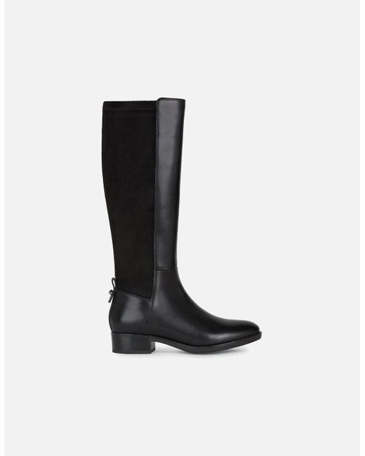 Geox Black Ladies Felicity Leather Calf Boots