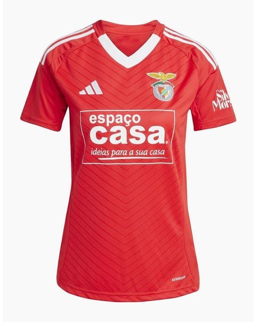 Adidas Red V-Neck Raglan Short Sleeve Jersey T-Shirt