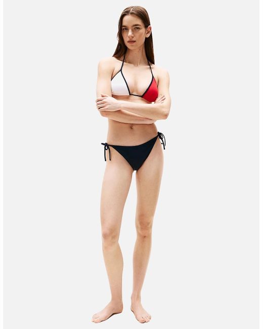 Tommy Hilfiger Red Logo Flag Colours Bikini Bottoms