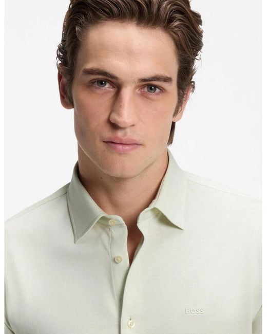 Boss White Boss Mysoft 2 M Shirt 384 Open for men