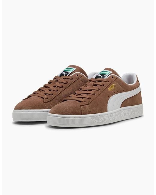 PUMA Brown Classic Suede Haute Coffee/ Trainers