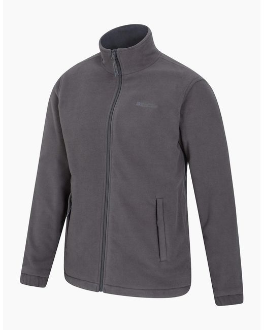 Mountain Warehouse Gray Bernard Ii Windproof Fleece Jacket for men