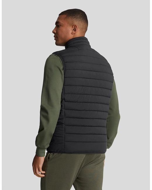 Lyle & Scott Gray Sports Lightweight Puffer Jacket for men