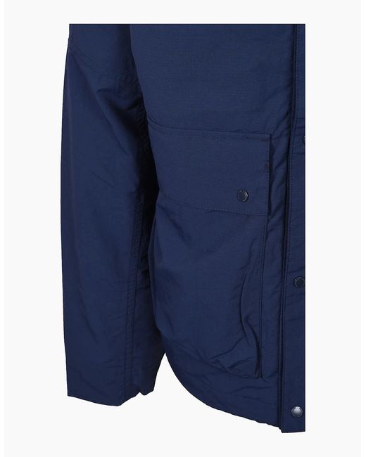 Fred Perry Blue Cropped Ripstop Parka Tennis for men