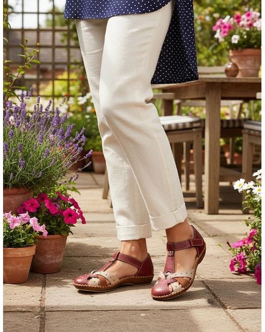 Rieker Brown M1655-34 Desideria Gladiator Sandals
