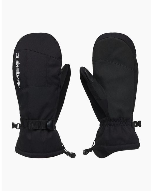 Quiksilver Black Mission Technical Ski Mittens for men