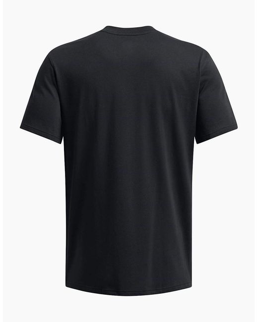 Under Armour Black Logo Heavyweight T Shirt for men