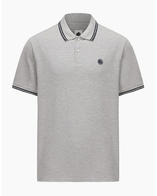 Pretty Green Gray Barton Polo for men
