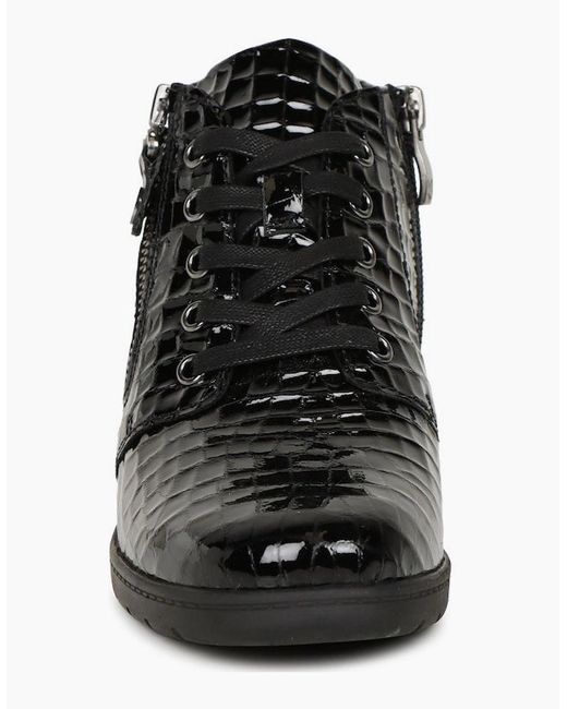 Caprice Black Amanda Ankle Boots
