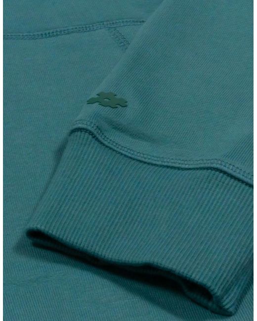New Balance Blue French Terry Hooded Sweatshirt for men