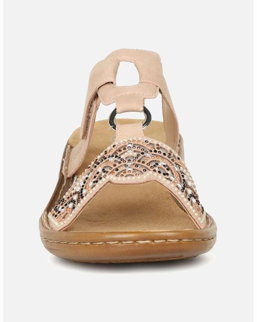 Rieker White Radiance Sandals