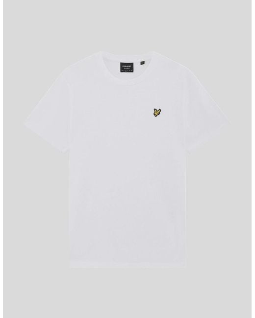Lyle & Scott White Heavyweight Cotton T-Shirt for men