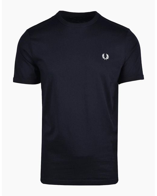 Fred Perry Black Ringer T-Shirt for men