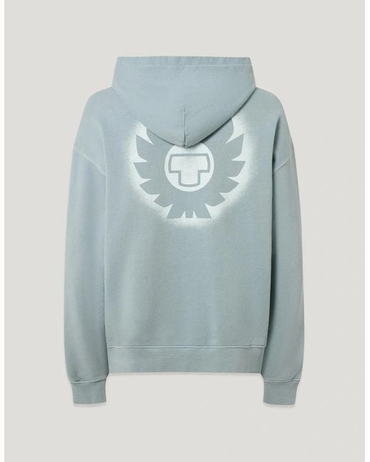 Belstaff Blue Competition Momentum Hoodie Mist for men