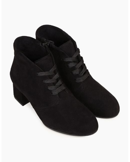 Gabor Black Tiff Ankle Boots