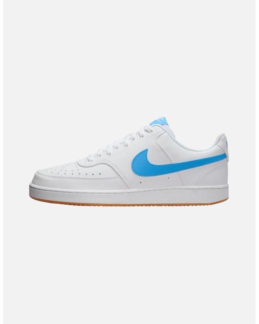 Nike Blue Court Vision Low Trainers Low Cut Lace Up Running Sneakers 80's for men