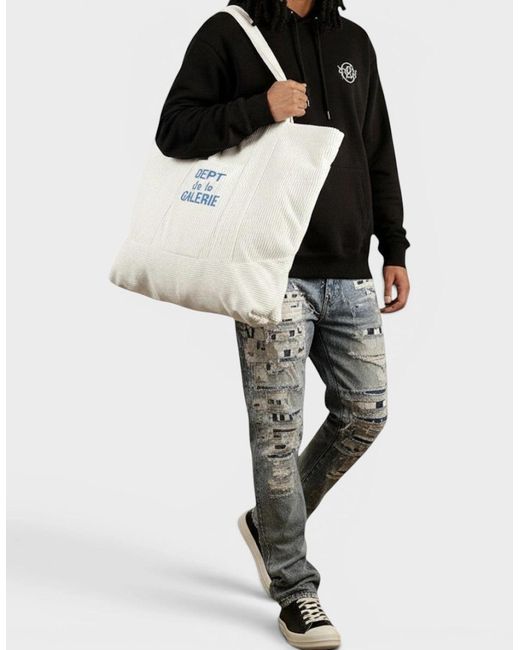 GALLERY DEPT. Natural Logo-Print Cotton-Corduroy Tote Bag for men