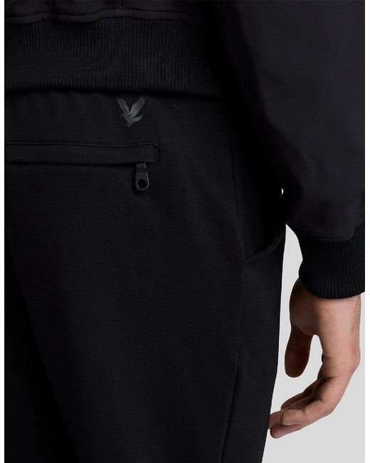 Lyle & Scott Black And Waistband Sweatpants for men