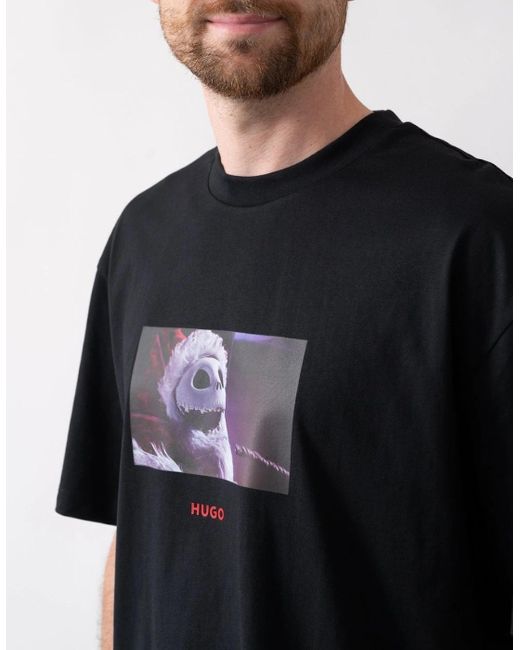 Boss Black Hugo X Disneys The Nightmare Before Christmas Oversized-Fit T-Shirt for men