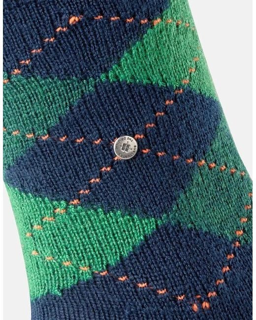 Burlington Blue Preston Socks