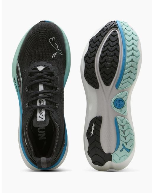 PUMA Black Foreverrun Nitro 2 Everyday Stable Road Running Shoes for men
