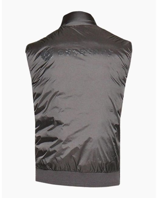 Belstaff Gray Flash Circuit Granite Reversible Down Gilet Jacket for men