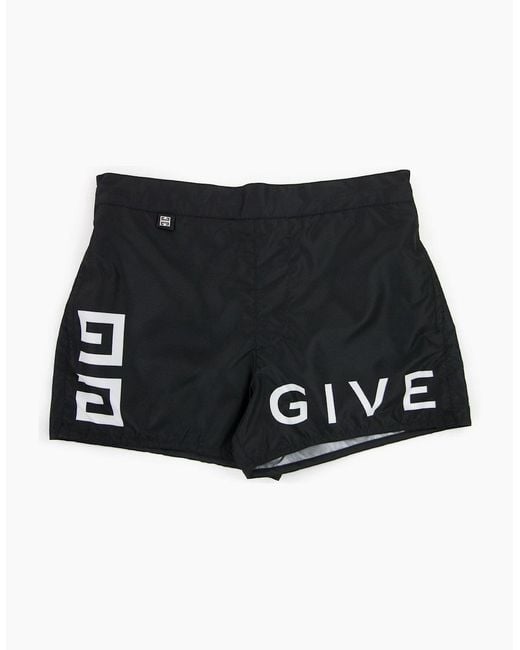 Givenchy Black 4G Swim Short 004 for men