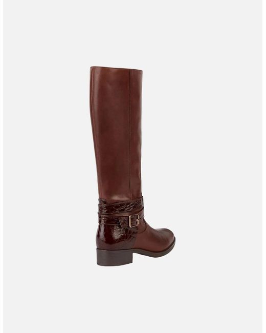 Geox Brown Ladies Felicity Leather Boots