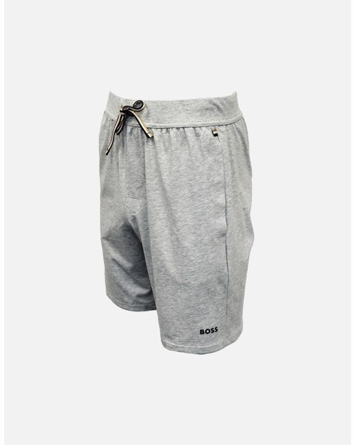 Boss Gray Unique Lounge Shorts, Medium for men