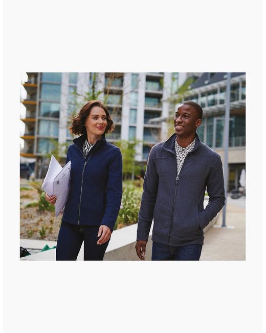 Regatta Blue Micro Zip Neck Fleece Top (170 Gsm) for men