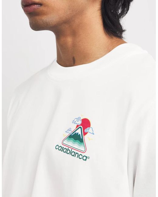 Casablanca White Montagne Ondulee Tee