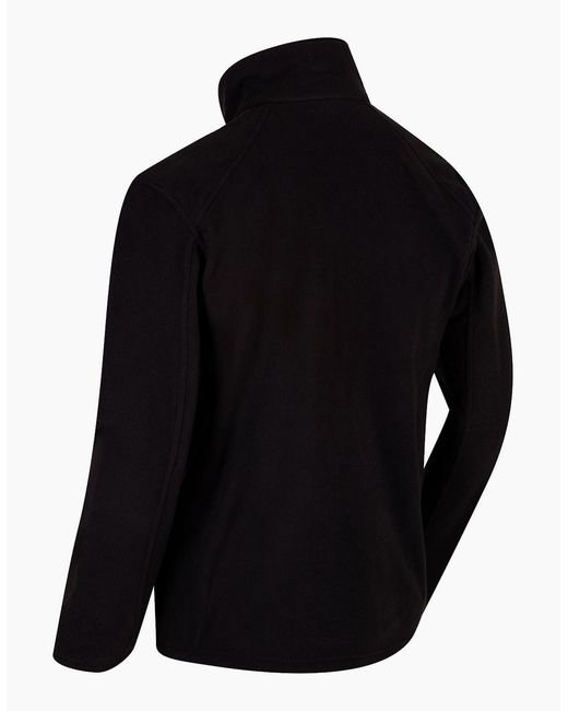 Regatta Black Great Outdoors Hedman Ii Two Tone Full Zip Fleece Jacket for men