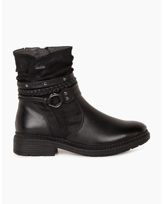 Softline Black Oregano Ankle Boots