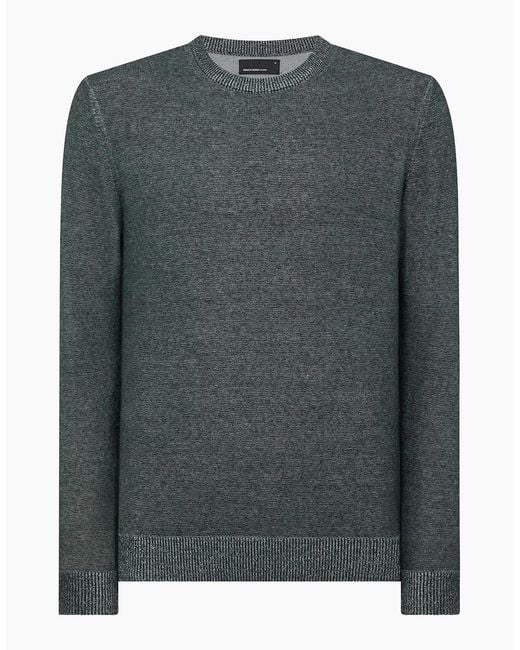 Remus Uomo Gray Two-Tone Knit Sweater for men