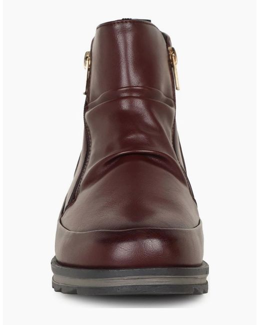 Heavenly Feet Brown Duchess Ankle Boots