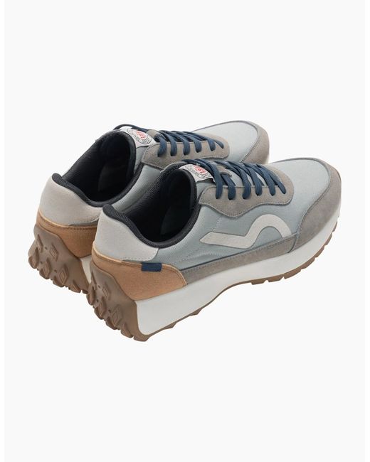 Regatta Blue Marine Heritage Ii Suede Trainers for men