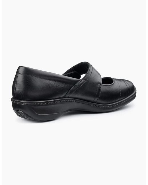 Hotter Black Charity Mary Jane Shoes