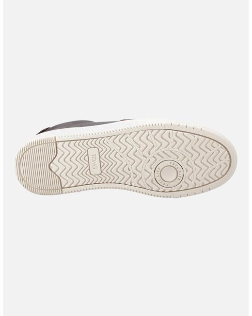 TOMS Brown Trvl Lite Court Leather Trainers for men