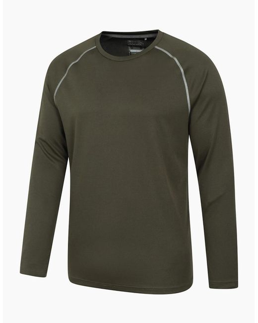 Mountain Warehouse Green Endurance Long-Sleeved T-Shirt for men