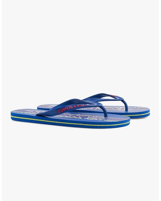 Jack & Jones Blue Logo 2.0 Sandals Nautical for men
